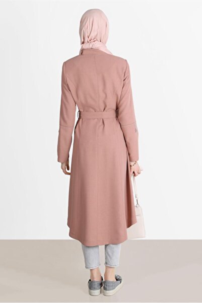 Alvina Püskül Detaylı Kuşaklı Trençkot 10579
