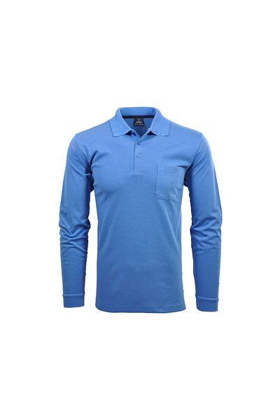 Ragman Rollkragenpullover für Herren in blau