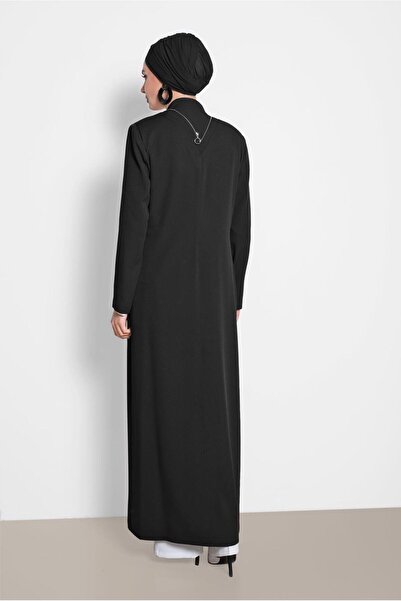 Alvina 1456 Model Waist and Back Zippered Curtain Decorated