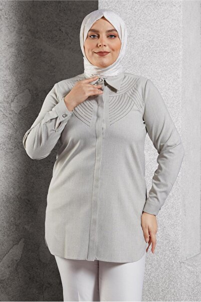 Alvina Τουνίκ πουκάμισο Plus Size - 20648