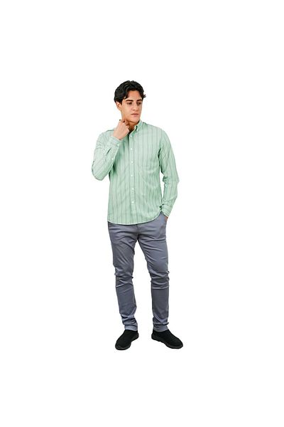 Giordano Men's Bamboo Blend Twill Shirt | Slim Fit, Cool Comfort