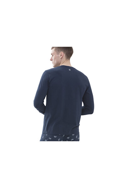 MEY Pyjama kurz für Herren in blau