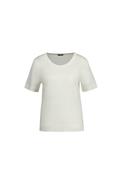 Gant Rundhals T-shirt Für Damen In Offwhite