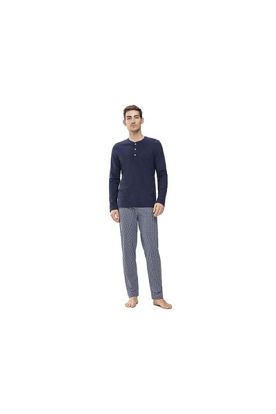 MEY Pyjama Lang ’für Herren In Blau’