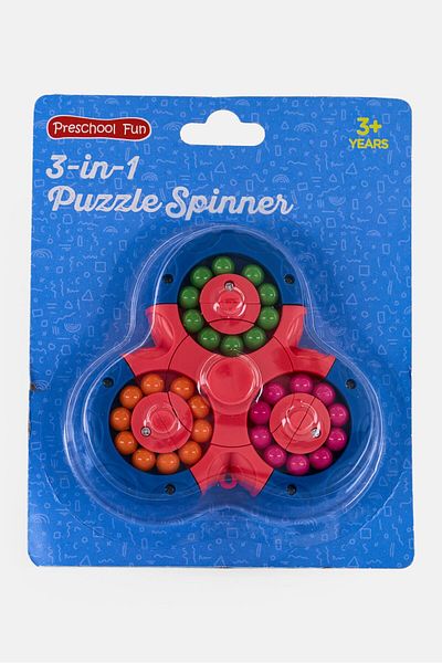 Preschool Fun 3 In 1 Rotating Fidget Spinner, Assorted