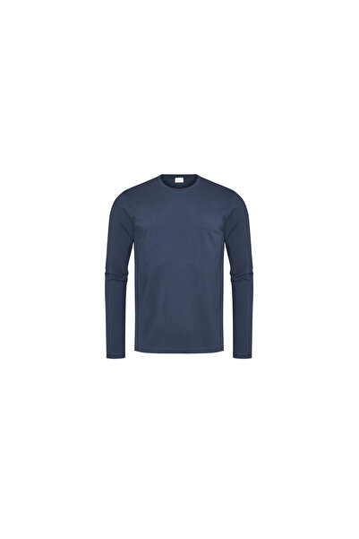 MEY Pyjama kurz für Herren in blau