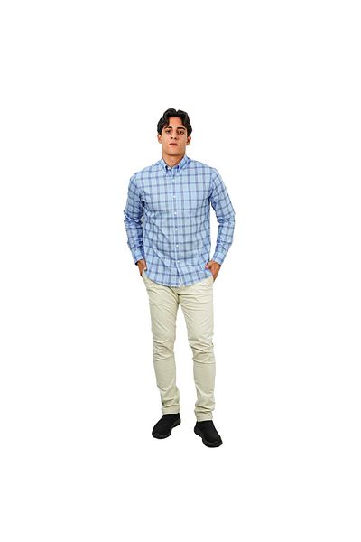 Giordano Men's Wrinkle-Free Long Sleeve Cotton Oxford Shirt