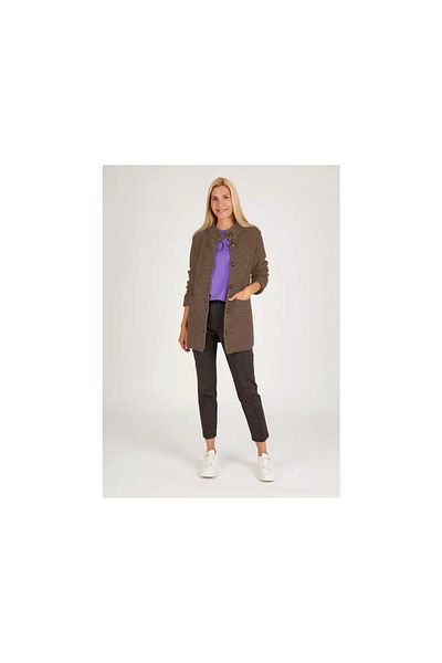 Rabe 1920 Pulovr & Strickjacke_cardigan für Damen v šedé barvě