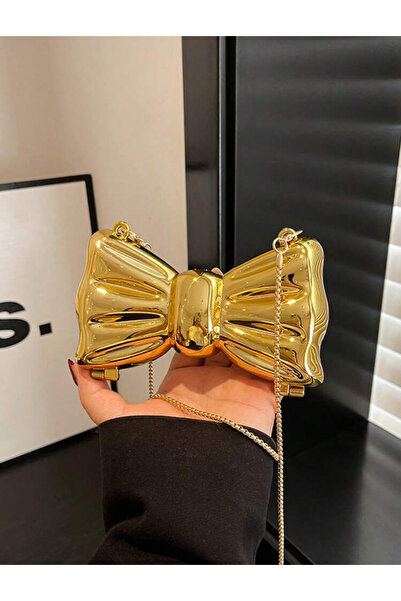La Saade Y2k Coquette Gold Metalic Fiyonklu Kol ve El Pinterest Çanta