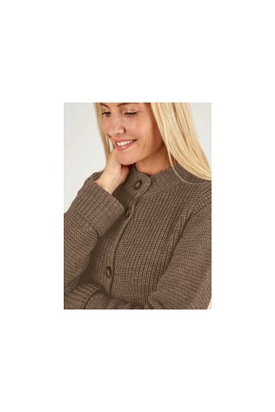 Rabe 1920 Pulovr & Strickjacke_cardigan für Damen v šedé barvě
