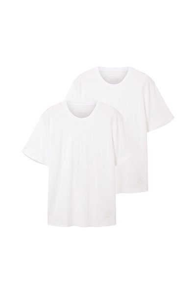Tom Tailor T-shirt Kurzarmshirt Mit Rundhalsausschnitt, Einfarbig Im Doppelpack