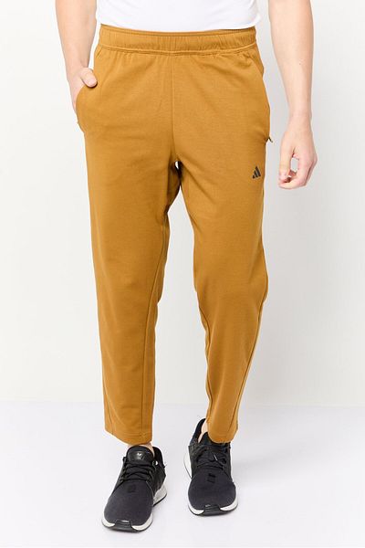 adidas Men Sportswear Fit Drawstring Training Track Pants, Dark Mustard
