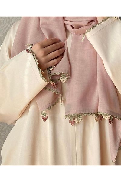 Nimet Abla Butik Hand Embroidered Prayer Robe Suit