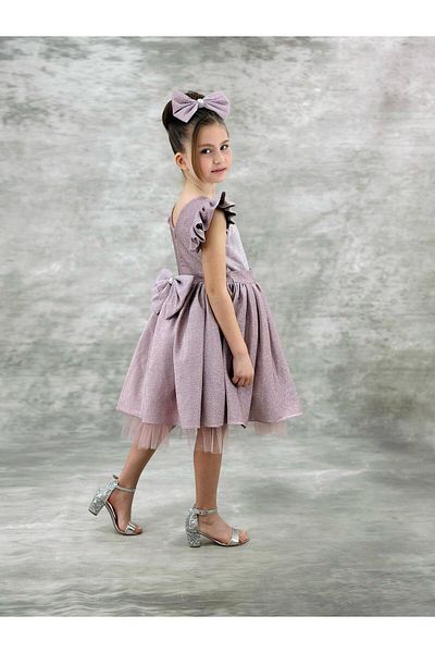 STELLA BUTİK Girl's Festive Glitter Dress