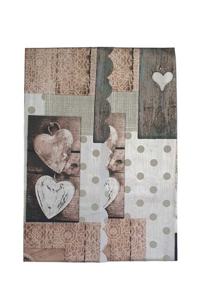ABYZ Oilcloth Tablecloth, waterproof, 100X140cm, color Brown/Grey