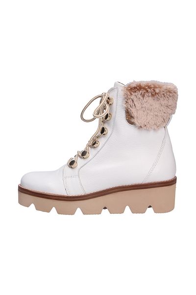 GABOR Schnür-stiefeletten Für Damen In Winterweiß