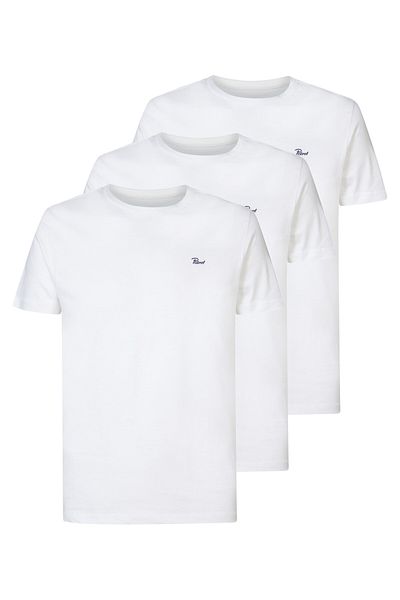 Petrol Industries Shirt Basic-shirts Im 3 Pack Mit Rundhalsausschnitt