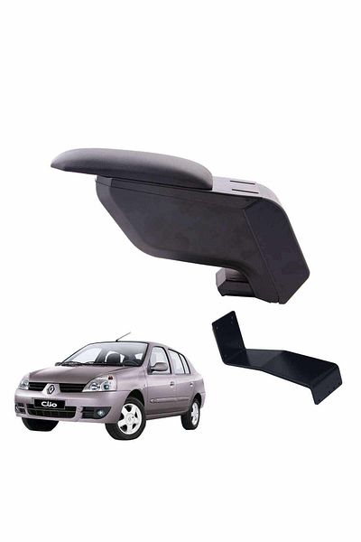 3 Tıkla Renault Symbol 2004 Black Armrest Armrest with Steel Foot Without Piercing