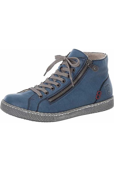 Rieker Schnür-stiefeletten Für Damen In Blau