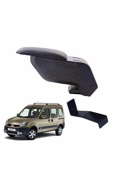 3 Tıkla Renault Kangoo 2007 Black Armrest Armrest with Steel Foot Without Piercing