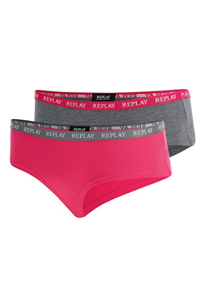 Replay Unterhose Damen-Slip mit Logo-Bund 2er Pack