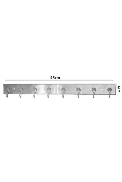 Generic Self-adhesive wall hanger with 8 hooks