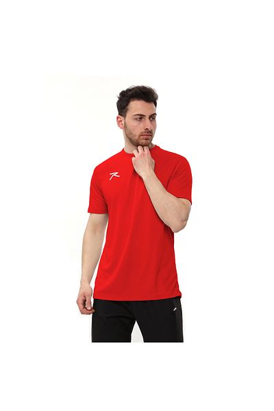 raru Ανδρικό μπλουζάκι Velox Red - Κοντό μανίκι, τεχνικό ύφασμα