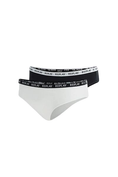 Replay Unterhose Damen-slip Mit Logo-bund 2er Pack