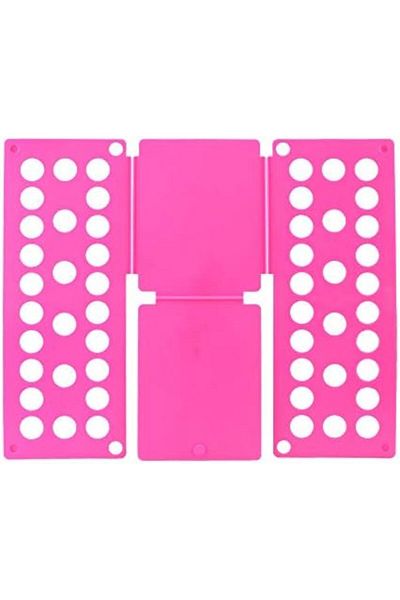 rexa Quick Clothes Folding Board for T-Shirts and Jumpers, Plastic, 48 x 40 cm (Rose Red)