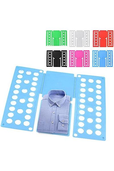 rexa Quick Clothes Folding Board for T-Shirts and Jumpers, Plastic, 48 x 40 cm (Rose Red)
