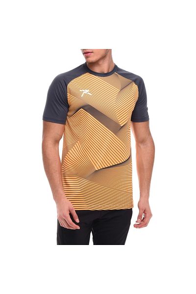 raru Unisex Ψηφιακό Μπλουζάκι Justa Orange