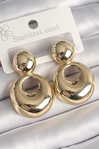 Skygo Brass Gold Color Bomb Ring Model Women's Earrings - Tj-Bkp10254