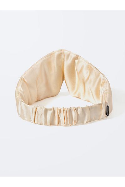 Beauty Pillow Sleeping Mask 100% Silk - Blush Pink | قناع نوم حريري 100% بلون وردي فاتح