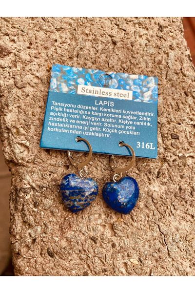 Bizde Ne Yok ki Natural Stone Earrings 15Pcs Different Natural Stone Earrings (the Product Image Can Be Loaded 8Pcs)