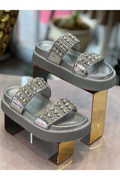 KRISTE BELL - ÇİFT BANTLI TAŞLI GÜMÜŞ TERLİK