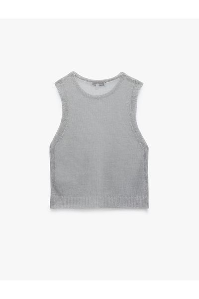 Koton New Season Koton X Sima Tarkan - Viscose Crew Neck Sleeveless Sweater