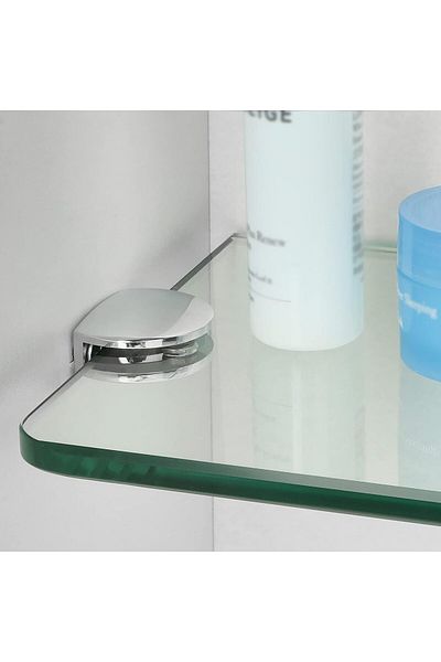 Generic حاملات أرفف زجاجية SAYAYO قابلة للتعديل، حامل مشبك شديد التحمل للأرفف الخشبية/الزجاجية مقاس 8-10 مم، مثبتة على الحائط