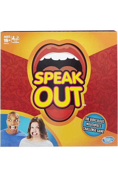 Hasbro Speak Out Board Game Mouthpiece Game Mouthguard Challenge Game