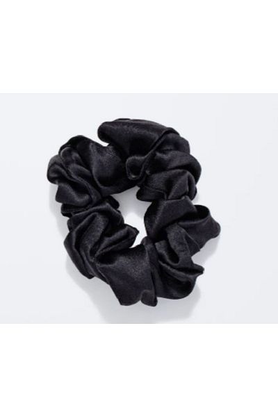Beauty Pillow 100% Silk Hair Scrunchie Black Diamond – Ultra-smooth & Stylish