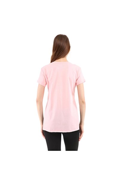 raru Women's 100% Cotton V-Neck T-Shirt Fragum Pink
