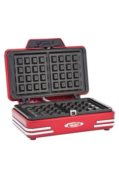 Nostalgia Non Stick Coating Plate Easy To Clean Waffle Maker
