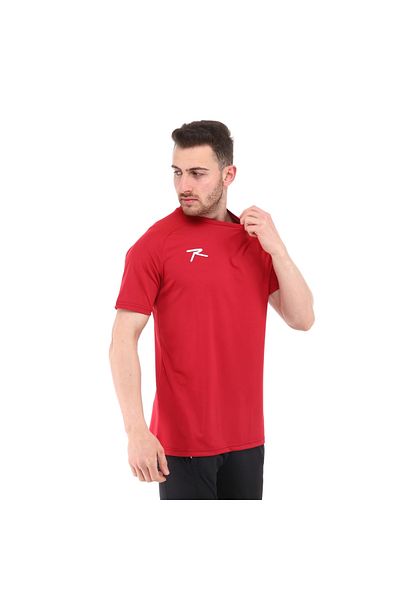 raru تي شيرت Teamswear الأساسي باللون الأحمر