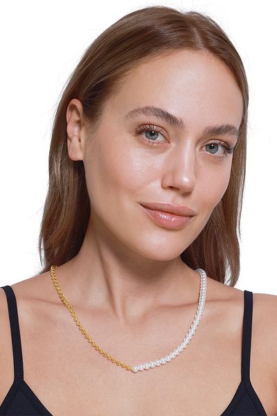 Heideman Perlenkette für Damen Sara goldfarben casual