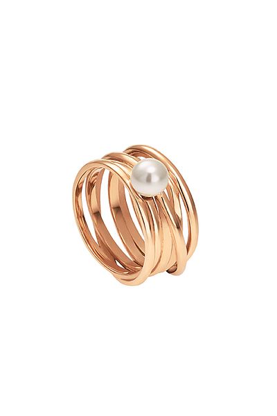 Heideman Ring Damen Serpens Rose Goldfarben Elegant, Sportlich