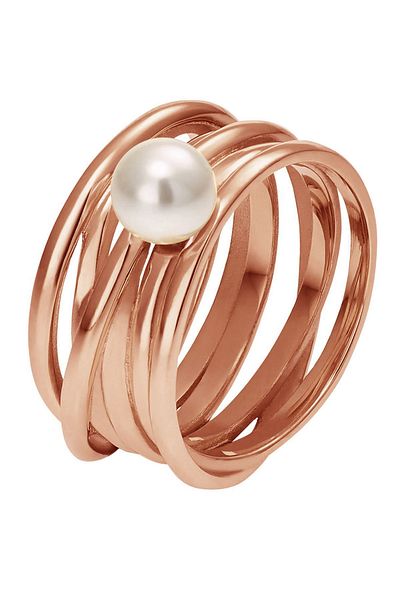 Heideman Ring Damen Serpens Rose Goldfarben Elegant, Sportlich