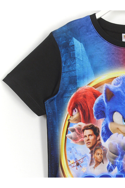 DobaKids Sonic the Hedgehog The Hedgehog 2 T-shirt Black Color