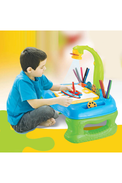 rexa ثلاثة في واحد أنشطة تعليمية مكتب ألعاب أطفال طاولة لوحة رسم طاولة رسم لل...