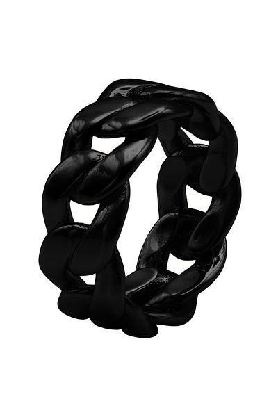 Heideman schlichter Ring für Damen Luna schwarz farben casual, klassisch, modisch, elegant, festlich, Basic