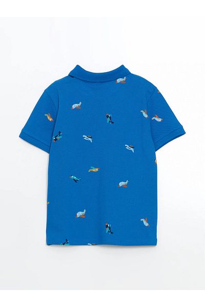 LC Waikiki Tricou pentru băiat cu gât polo imprimat