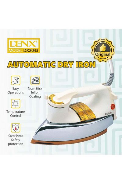 Denx مكواة أوتوماتيكية بنظام أمان متقدم وإعدادات مختلفة لدرجة الحرارة للكي